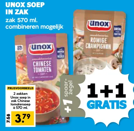 Aanbieding: Soep in zak