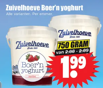 Aanbieding: Zuivelhoeve Boer'n yoghurt