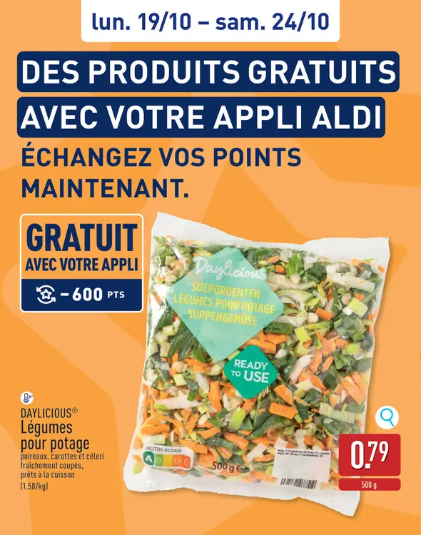 Offre: Daylicious Légumes pour potage