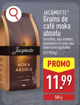 Offre: Grains de café moka absolu