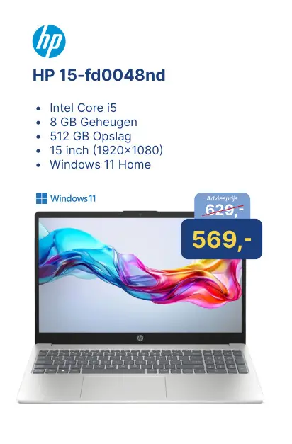 Aanbieding: HP 15-fd0048nd