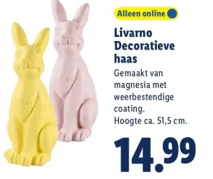 Aanbieding: Livarno Decoratieve haas