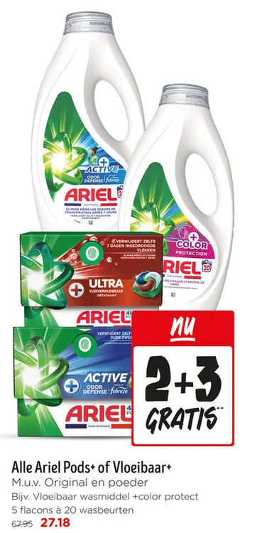 Aanbieding: Ariel Pods+ of Vloeibaar+