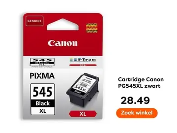 Aanbieding: Cartridge Canon PG545XL zwart