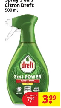 Offre: Spray 3 en 1 Citron Dreft