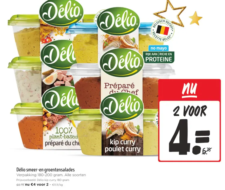Promotie: Délio smeer-en groentensalades