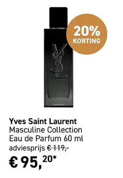 Aanbieding: Yves Saint Laurent Masculine Collection