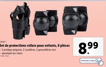 Offre: Set de protections rollers pour enfants
