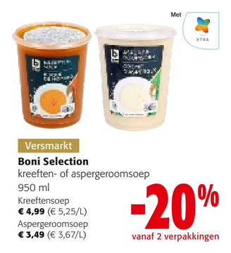 Aanbieding: Boni Selection kreeften- of aspergeroomsoep