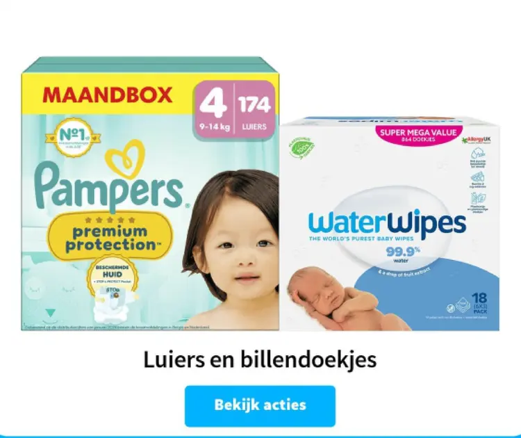 Promotie: Pampers Premium Protection Diapers and WaterWipes