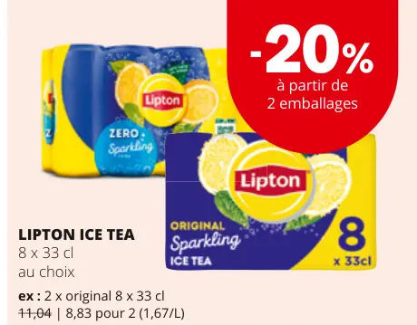 Offre: Lipton ice tea