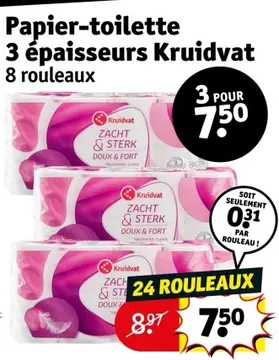 Offre: Papier-toilette Kruidvat