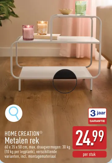 Promotie: Metalen rek