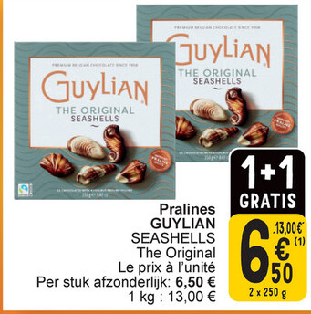 Offre: Pralines GUYLIAN SEASHELLS The Original