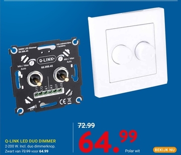 Aanbieding: Q-LINK LED DUO DIMMER