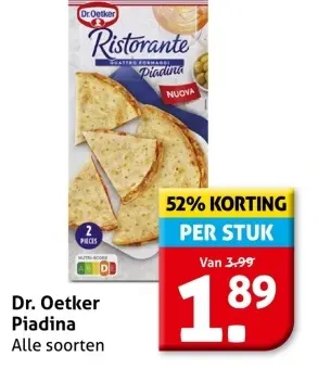 Aanbieding: Dr. Oetker Piadina