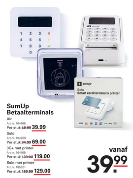 Aanbieding: SumUp Betaalterminals Air