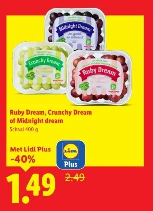 Aanbieding: Ruby Dream, Crunchy Dream of Midnight dream