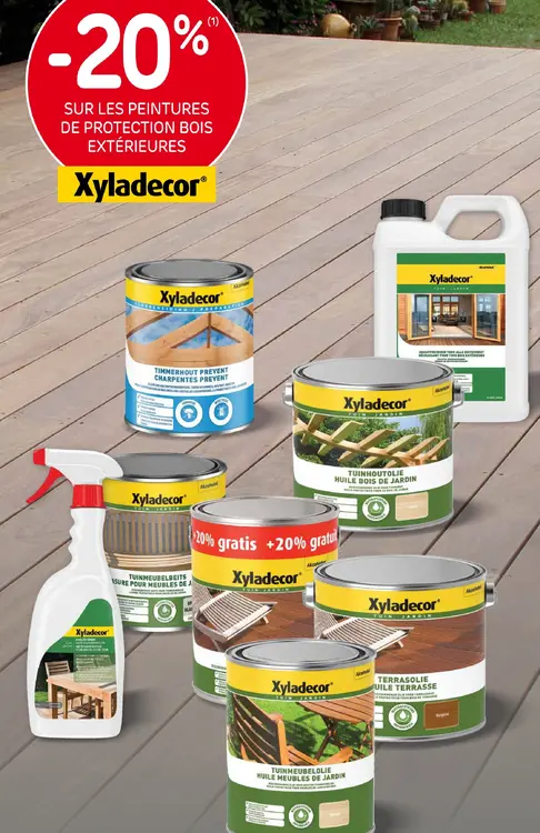 Offre: Peintures de protection bois extérieures