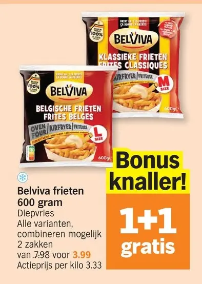 Promotie: Belviva frieten