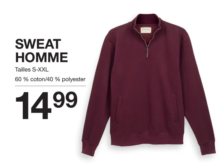 Offre: Sweat homme