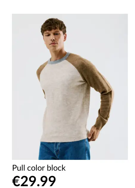 Offre: Pull color block