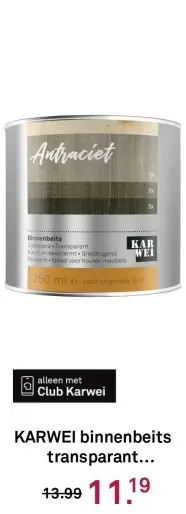 Aanbieding: KARWEI binnenbeits transparant