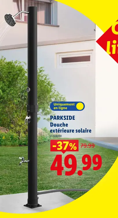 Offre: Douche extérieure solaire