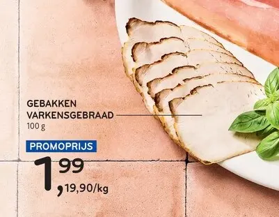 Promotie: Gebakken varkensgebraad