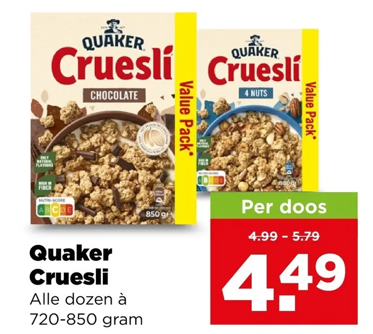 Aanbieding: Quaker Cruesli