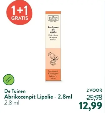 Aanbieding: De Tuinen Abrikozenpit Lipolie