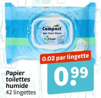 Offre: Papier toilettes humide