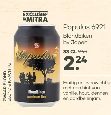 Aanbieding: Populus 6921 BlondEiken