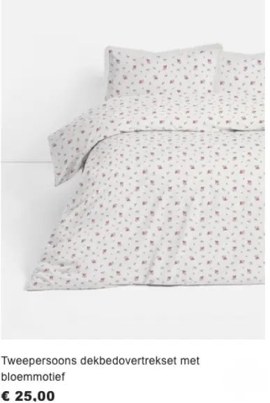 Promotie: Tweepersoons dekbedovertrekset