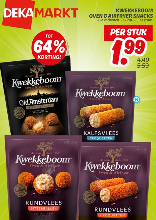 Aanbieding: Kwekkeboom oven & airfryer snacks
