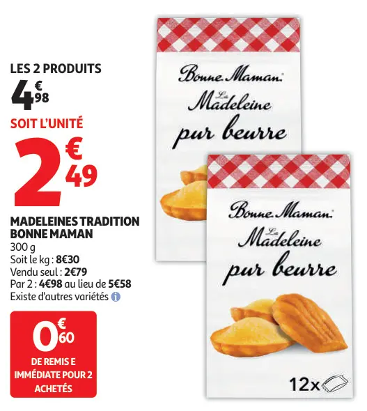 Offre: Madeleines Tradition