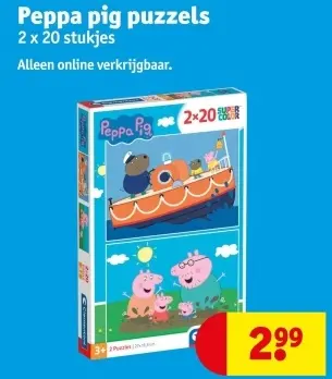 Aanbieding: Peppa pig puzzels