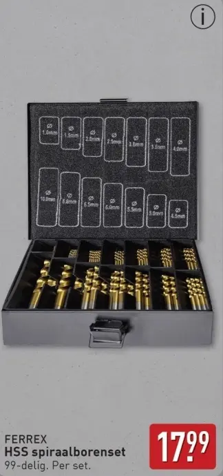 Aanbieding: HSS spiraalborenset