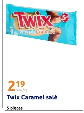 Offre: Twix Caramel salé