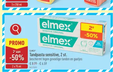Aanbieding: Tandpasta sensitive, 2 st.