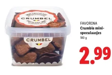 Aanbieding: Crumble mini-speculaasjes