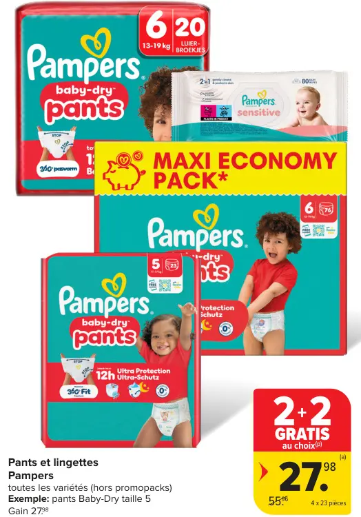 Offre: Pants et lingettes