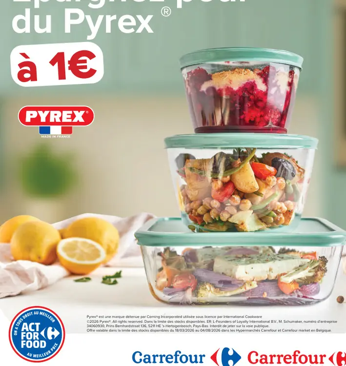 Offre: Pyrex