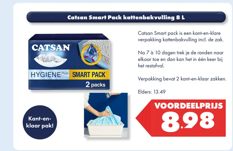 Aanbieding: Smart Pack kattenbakvulling