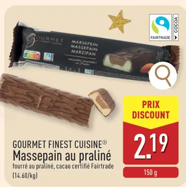 Offre: Massepain au praliné