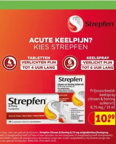 Aanbieding: Strepfen Citroen & Honing