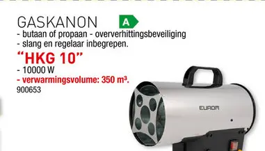 Promotie: Eurom HKG-10 gaskanon propaan/butaan 10kW