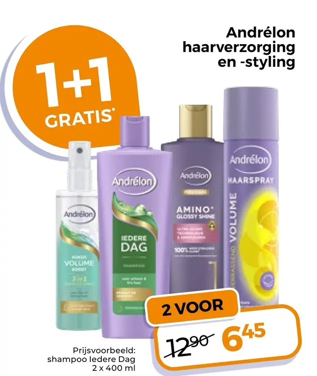 Aanbieding: Andrélon haarverzorging en -styling