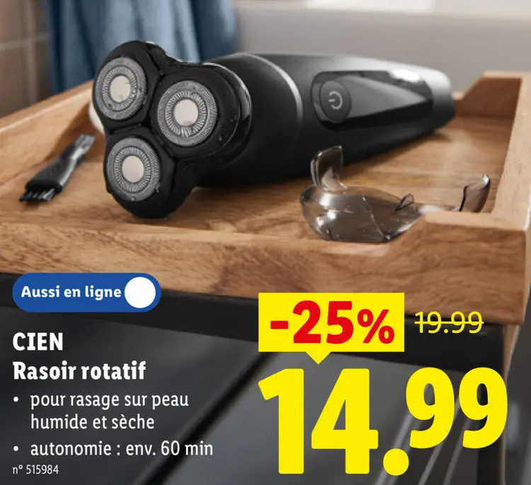 Offre: Rasoir rotatif