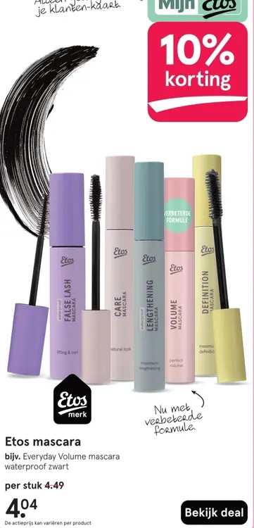 Aanbieding: Etos mascara